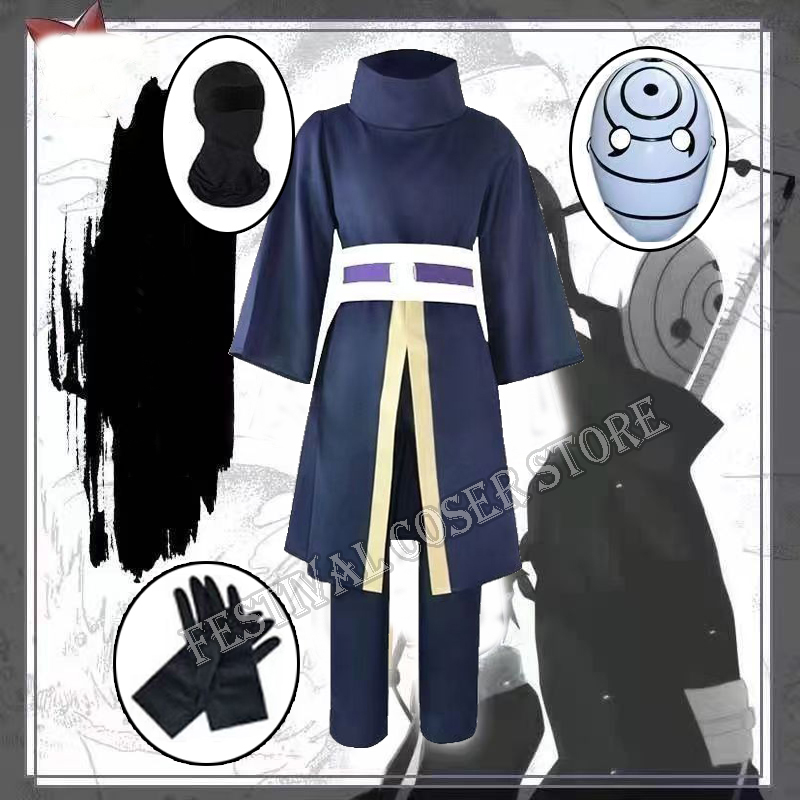 Anime Cosplay Festival - Anime Uchiha Obito Cosplay Kostüm Cadılar