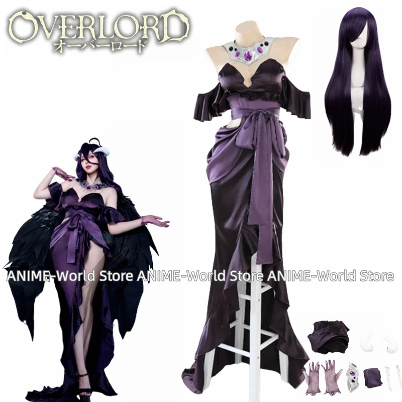 Anime Cosplay Albedo - Anime Overlord Sezon 4 Albedo Cosplay
