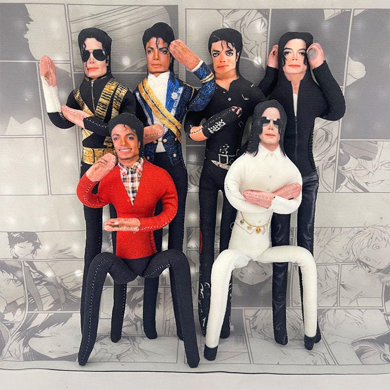 Anime Cosplay Sus - Michael Jackson Hareketli Eklemli Peluş Doldurulmuş