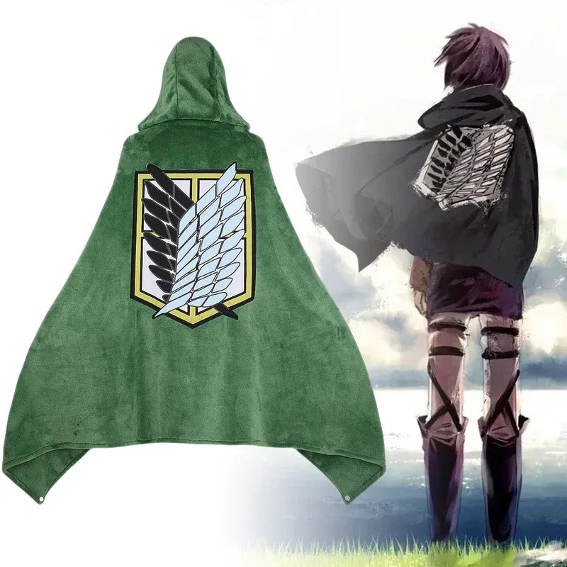 Attack Titan Cloak - Titan Battaniye Ekose Anime Shingeki Hiçbir