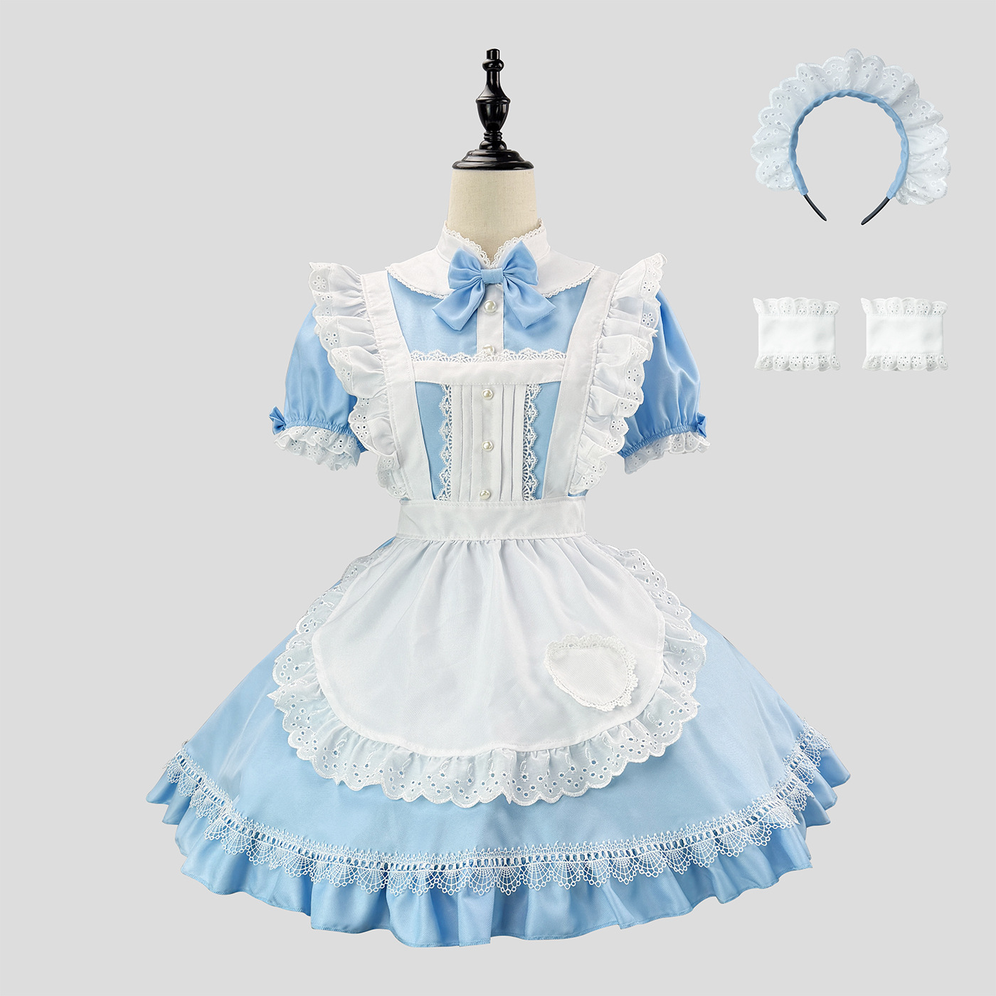 Anime Cosplay Plus Size - Kadınlar Güzel Sevimli Lolita Hizmetçi Kostümleri