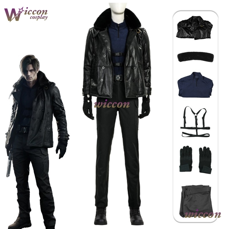 Anime Cosplay Female - Kosplay Requiem Resident Evil Leon·S·kennedy Cosplay