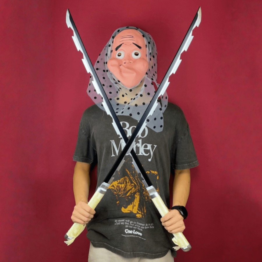 Anime Cosplay Real - 40 inç Demon Slayer Inosuke Katana