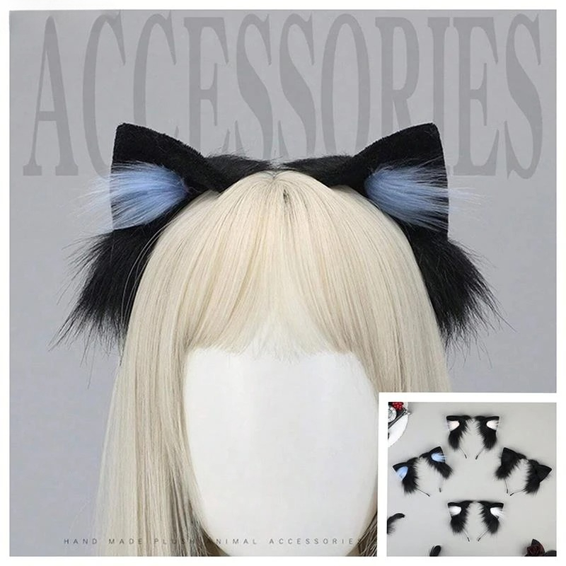 1 adet kedi kulakları cadılar  - Anime Cosplay Girl With Black Hair incelemesi ve fiyatı
