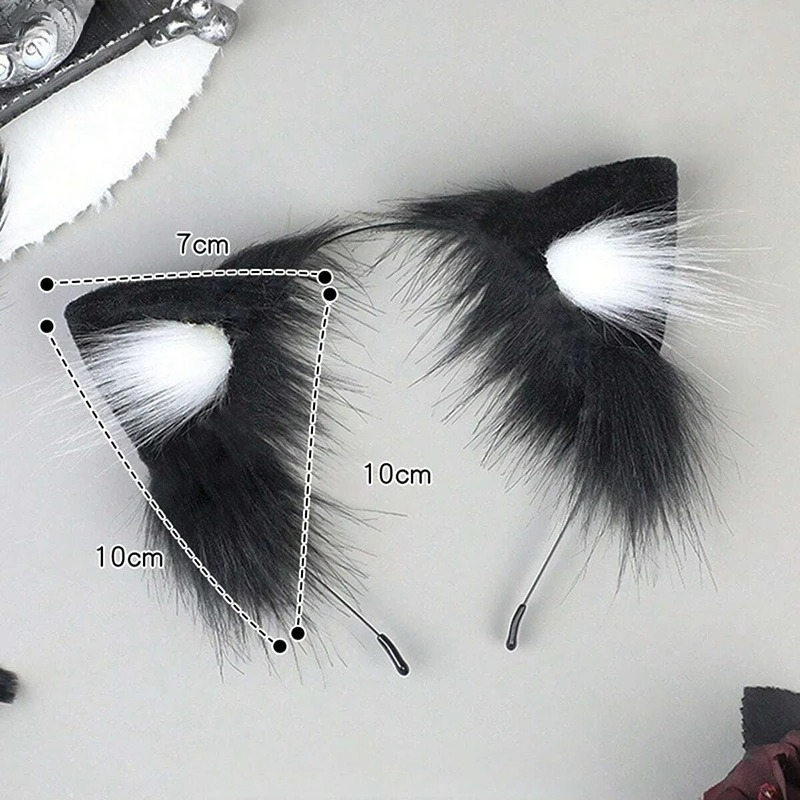 1 adet kedi kulakları cadılar  - Anime Cosplay Girl With Black Hair incelemesi ve fiyatı