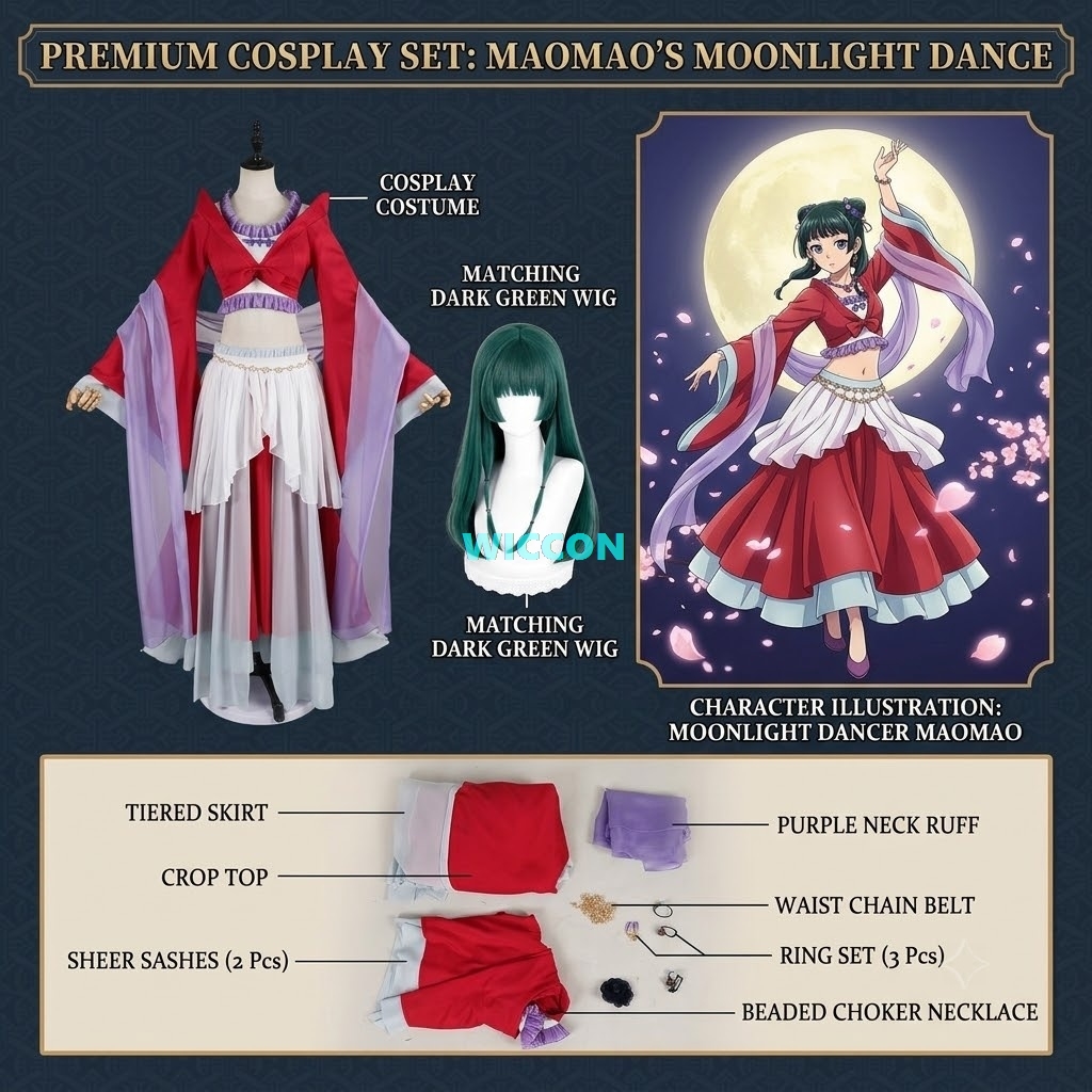 Maomao Cosplay Kostümü Anime T - Anime Cosplay Dance incelemesi ve fiyatı