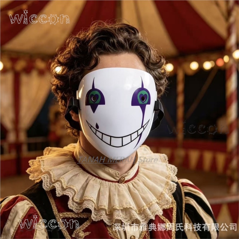 Cadılar Bayramı Pierrot Freak  - Anime Cosplay Face incelemesi ve fiyatı