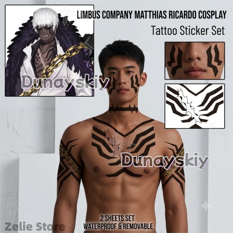 Limbus Company Dövme Çıkartmal - Anime Cosplay Face incelemesi ve fiyatı