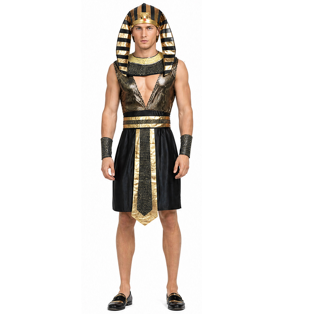 Erkekler Mısır Firavunu Kostüm - Egypt Cosplay Anime incelemesi ve fiyatı