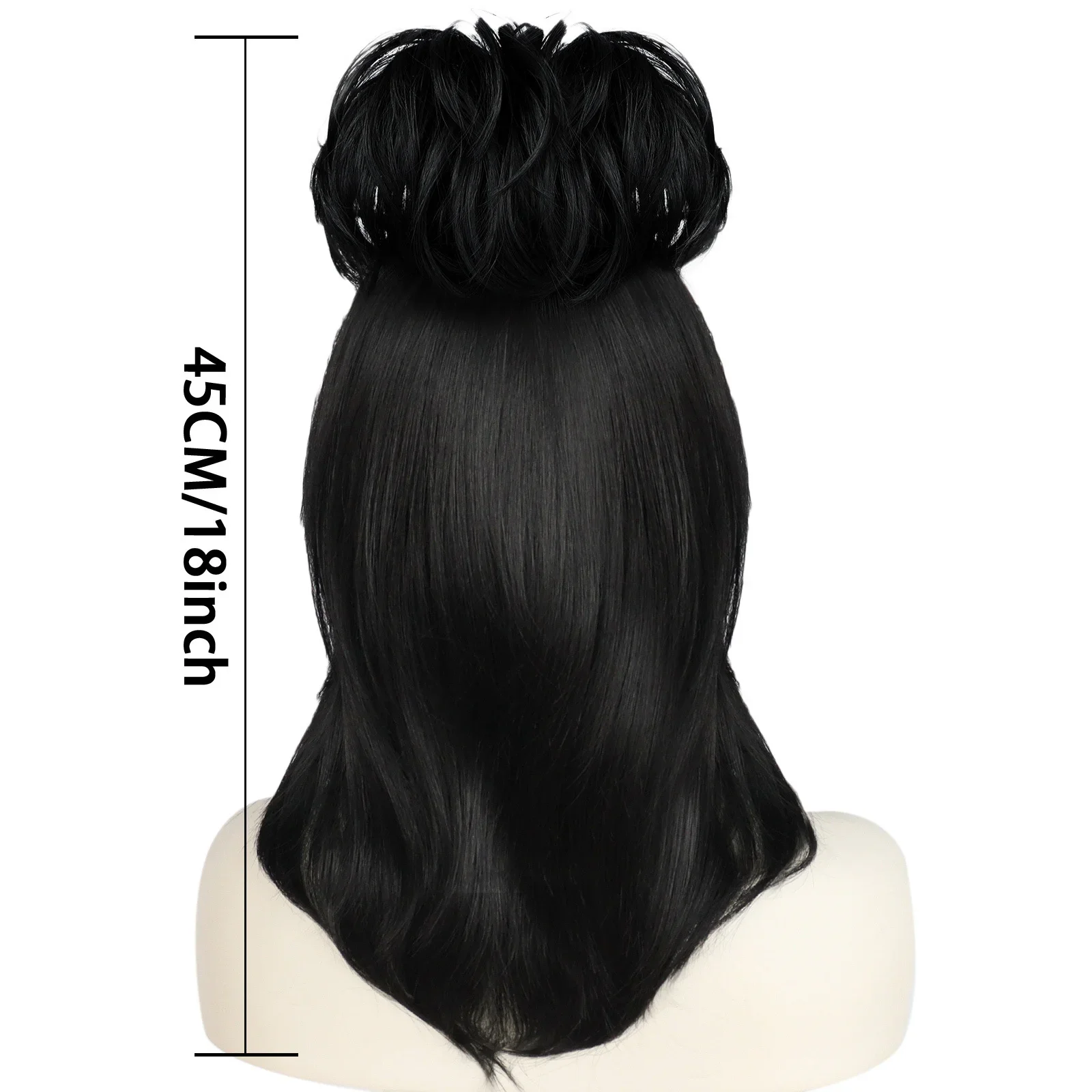 Lydia Deetz Cosplay Peruk Geli - Anime Cosplay Girl With Black Hair incelemesi ve fiyatı