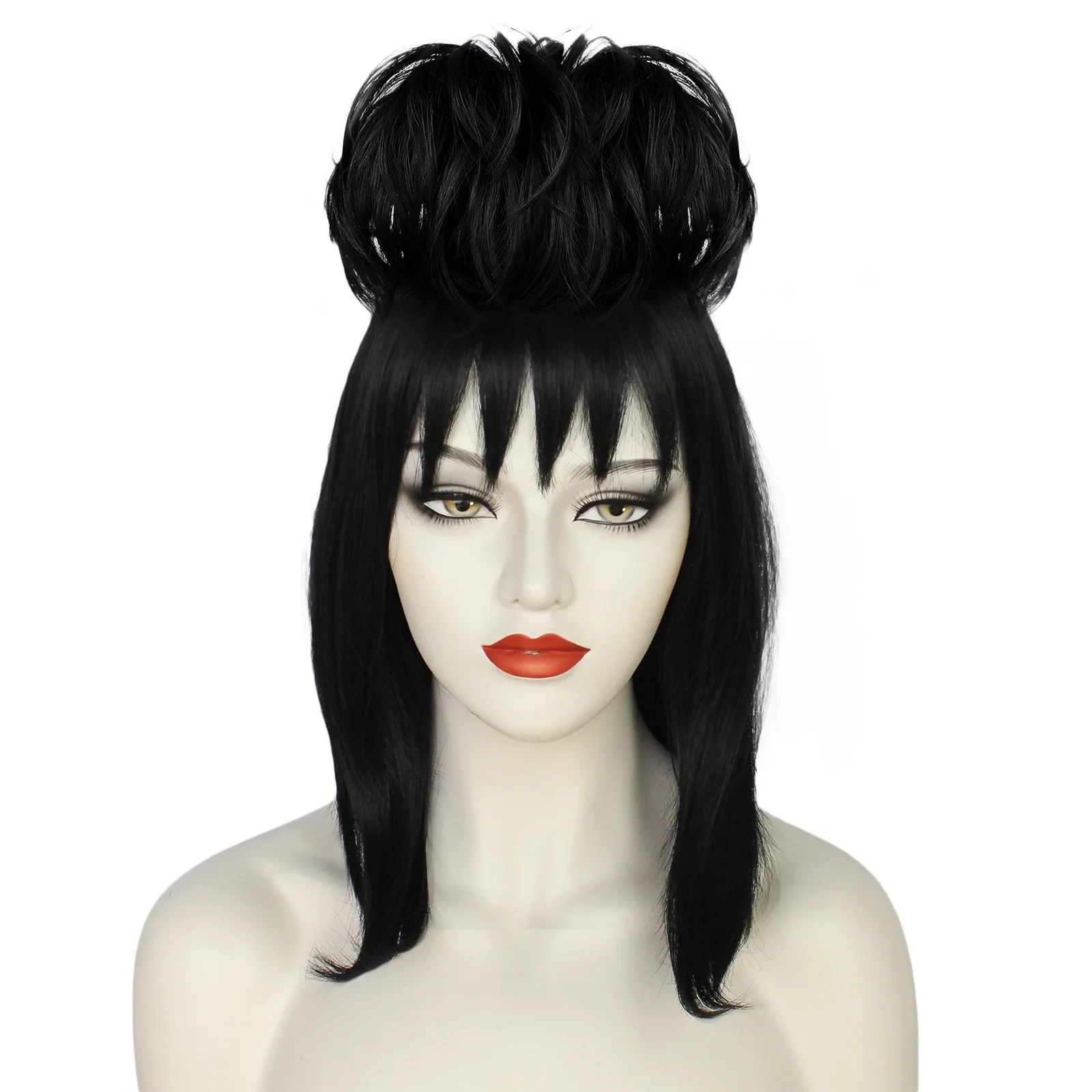 Lydia Deetz Cosplay Peruk Geli - Anime Cosplay Girl With Black Hair incelemesi ve fiyatı