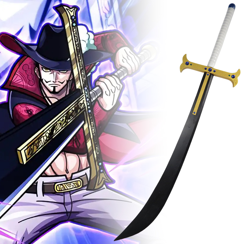 Büyük Dracule Mihawk Katana Ka - Anime Cosplay Real incelemesi ve fiyatı