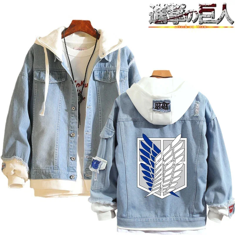 2026 Ceket Denim Attack On Tit - Attack Titan Cloak incelemesi ve fiyatı