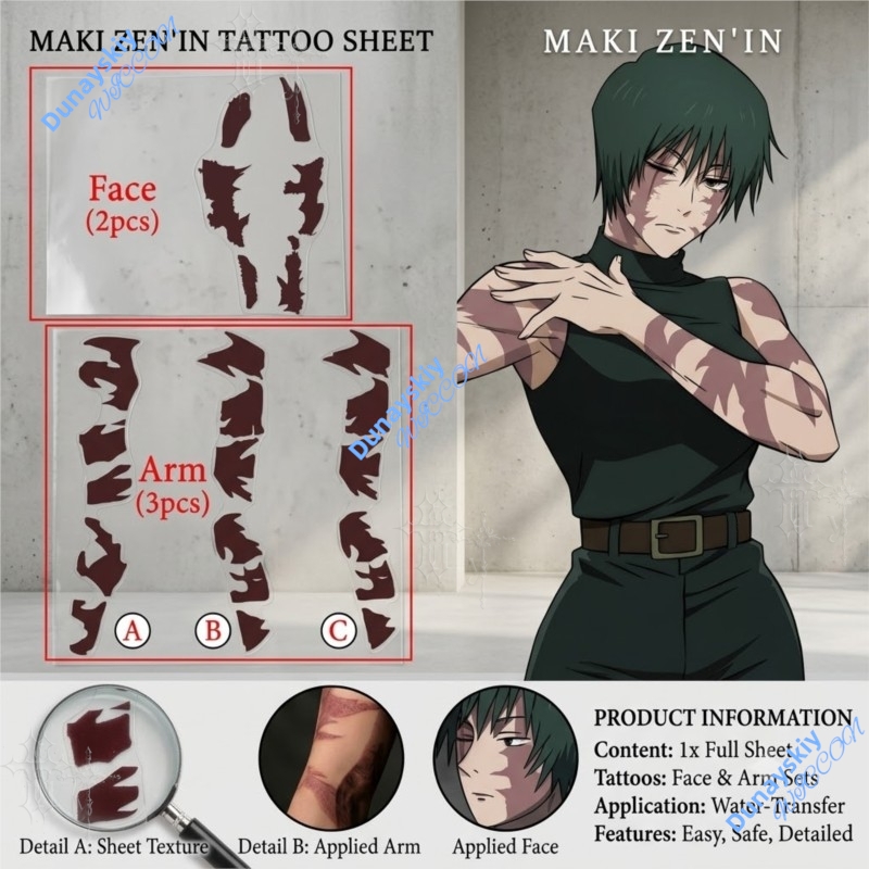 Anime Jujutsu Kaisen Zenin Mak - Anime Cosplay Face incelemesi ve fiyatı